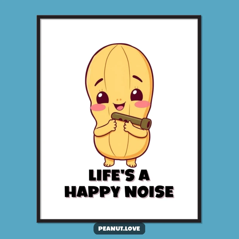 Free Printable Wall Art: Kazoo Peanut Funny Downloadable Decor