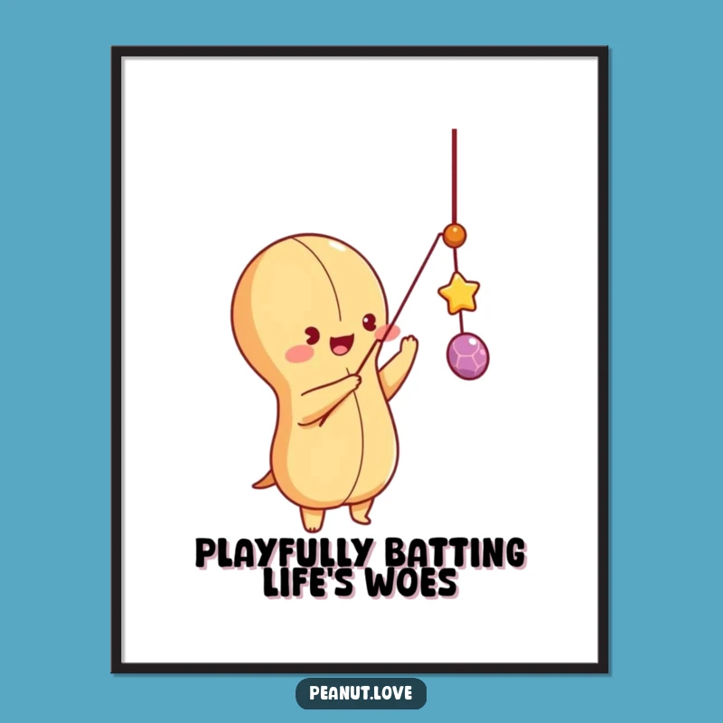 Free Printable Playful Peanut Wall Art - Whimsical Downloadable Decor