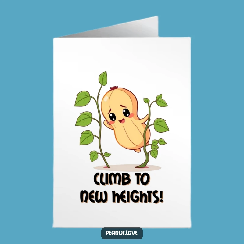 Free Printable Birthday Card: Determined Peanut Climbs for Fun! Hilarious Downloadable Gift!