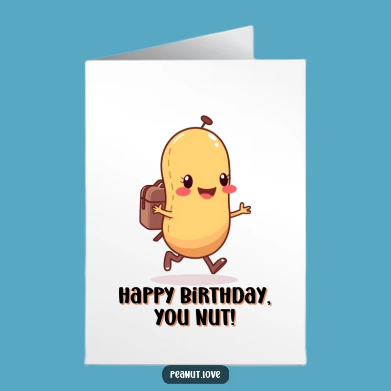 Free Printable Birthday Card Adventure: Happy Peanut Skipper Greeting, Funny Downloadable Gift