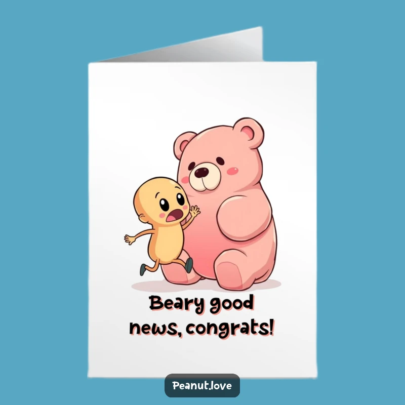 Free Printable Congrats Card: Peanut Gummy Bear Mishap - Celebrate Unexpectedly!