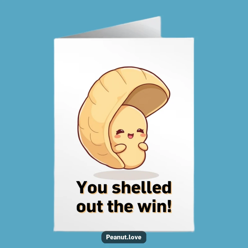 Free Printable Congrats Card: Shy Peanut's Joy, Sweet Downloadable Gift!