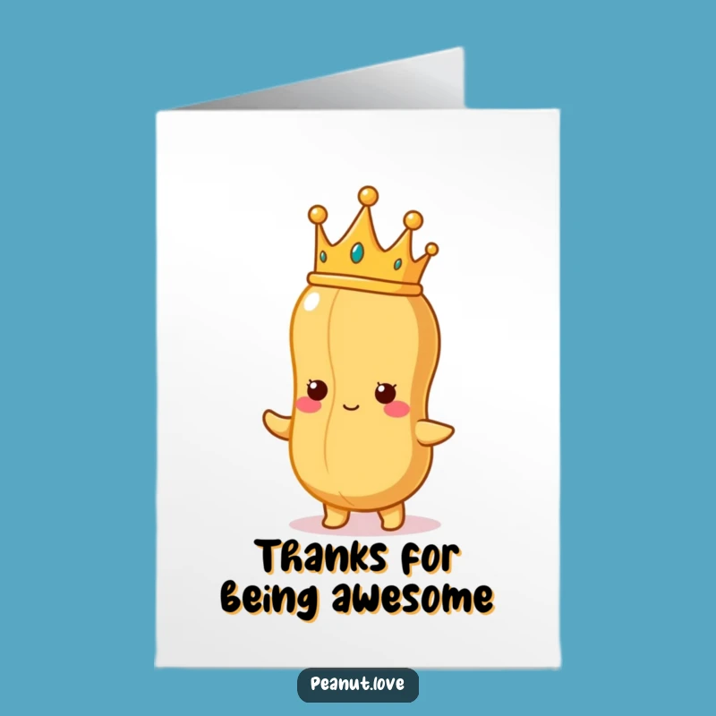 Free Printable Peanut Gratitude Card - Funny Downloadable Thank You Gift!