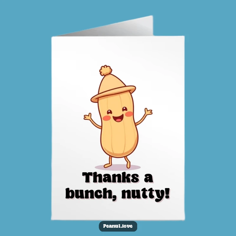 Free Printable Peanut Jig Thank You Card - Nutty Downloadable Thanks!