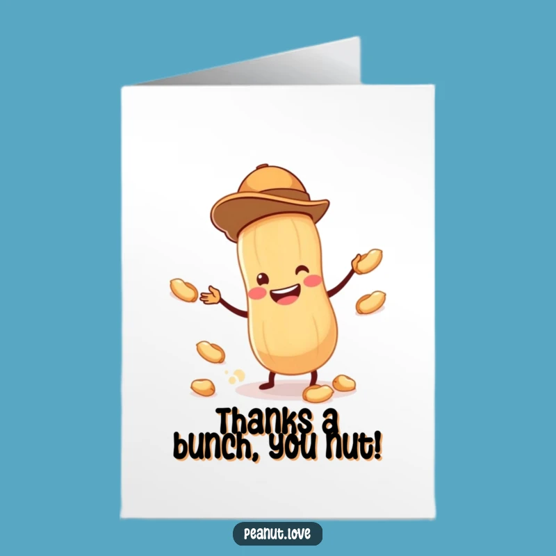 Free Printable Thank You Card: Juggling Peanut Gratitude, A Fun Downloadable Gift!
