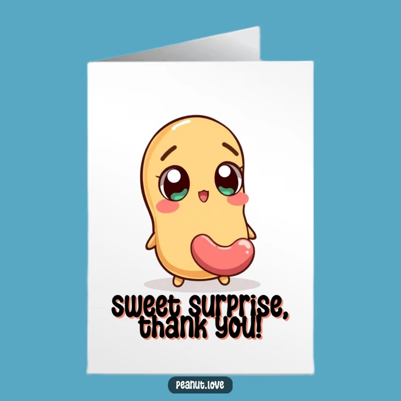 Funny Free Printable Thank You Card: Jellybean Surprise, Downloadable Gratitude Gift