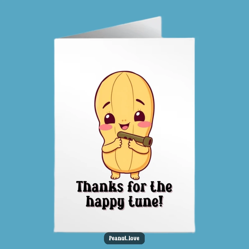Free Printable Thank You Card: Kazoo Peanut Funny Downloadable Gift