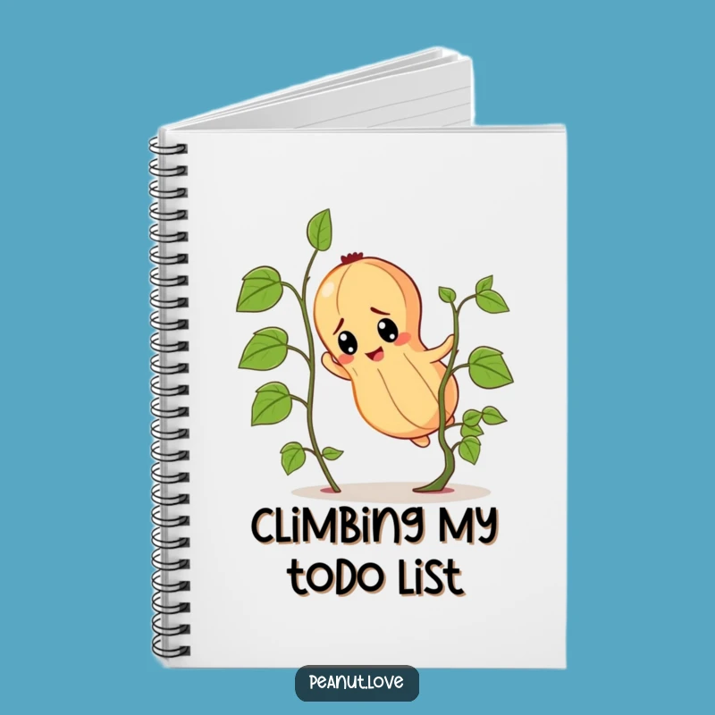 Funny Determined Peanut Notebook: Tiny Vine Climb, Perfect Motivating Gift