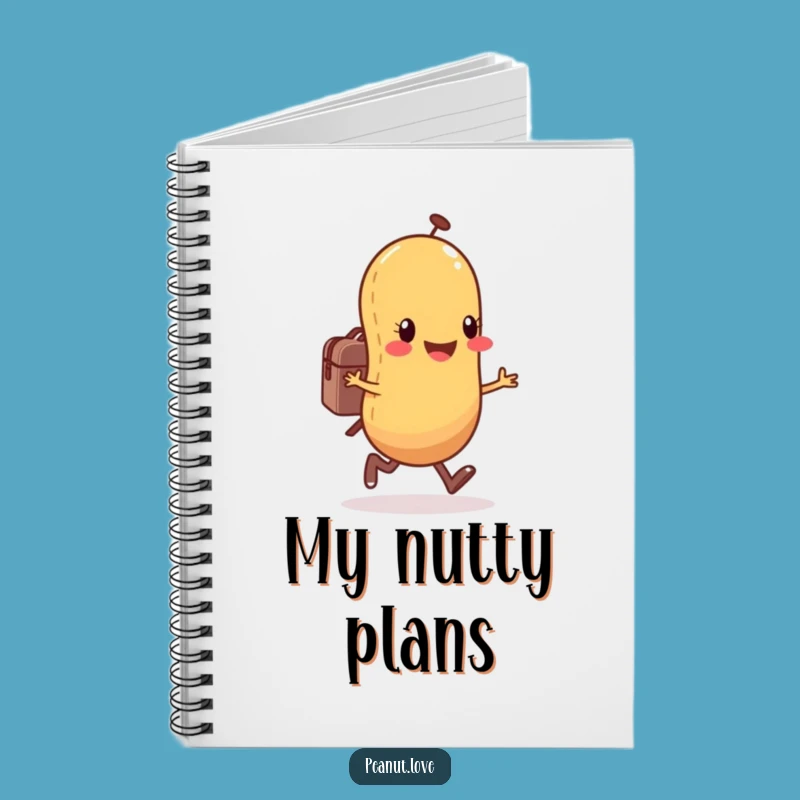 Funny Peanut Skips Notebook - Happy Character Adventure Planning Journal