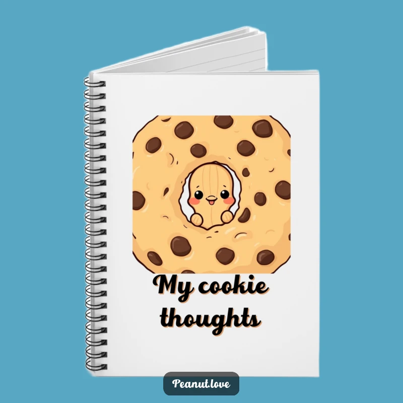 Funny Sneaky Notes Notebook, Peanut Cookie Hide Journal, Humorous Stationery