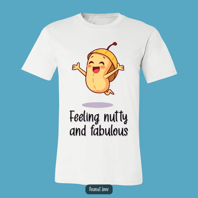 Funny Joyful Peanut T-Shirt: Exciting Jumping Nut, Perfect Cheerful Gift