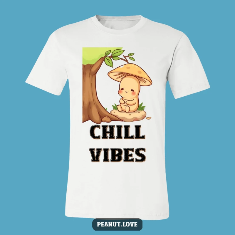 Funny Contented Peanut T-Shirt - Relax in Hilarious Style