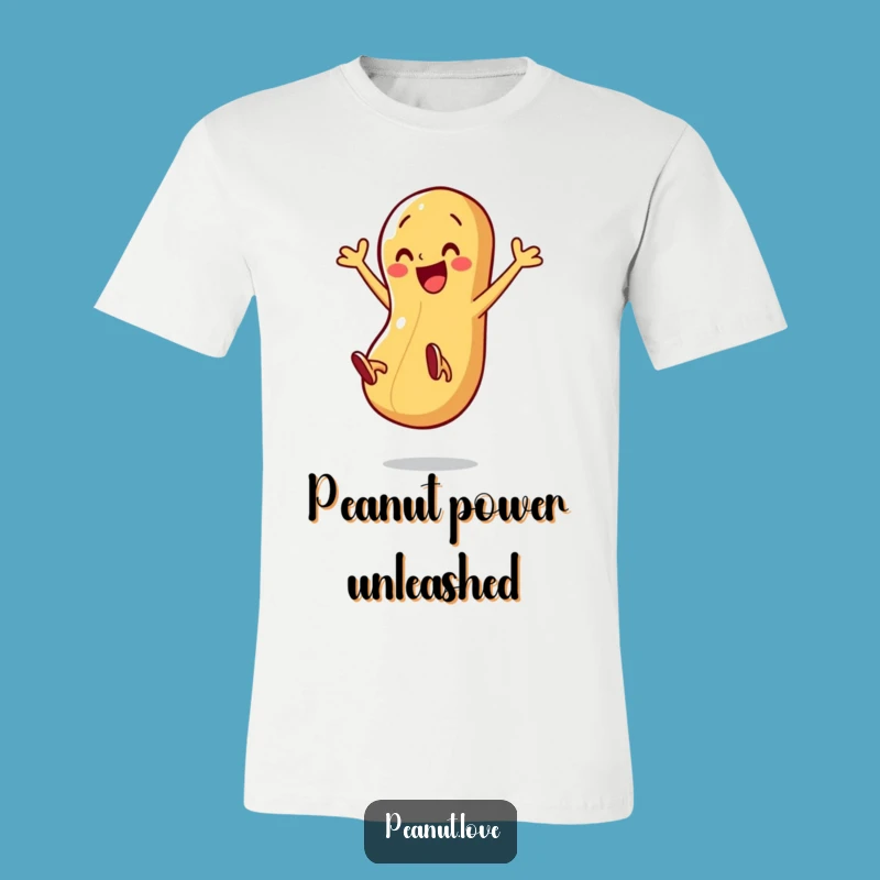 Funny Exploding Peanut T-Shirt: High-Energy Character Tee for Fun!
