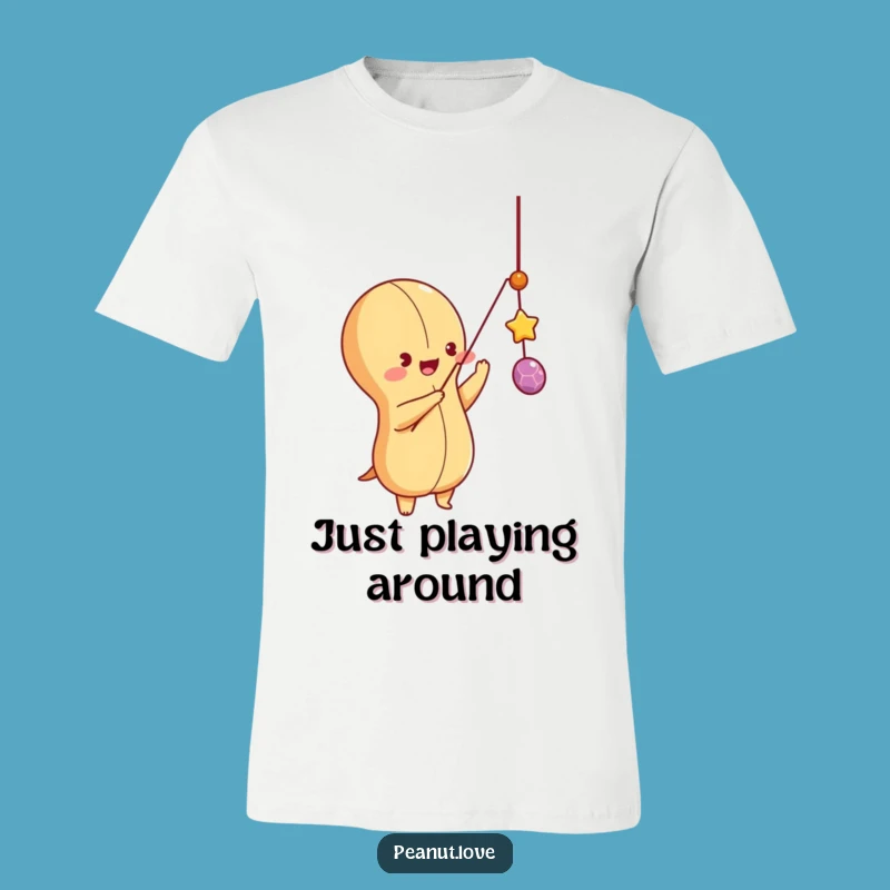 Funny Playful Peanut T-Shirt: String Toy Humor Apparel, Great Funny Gift