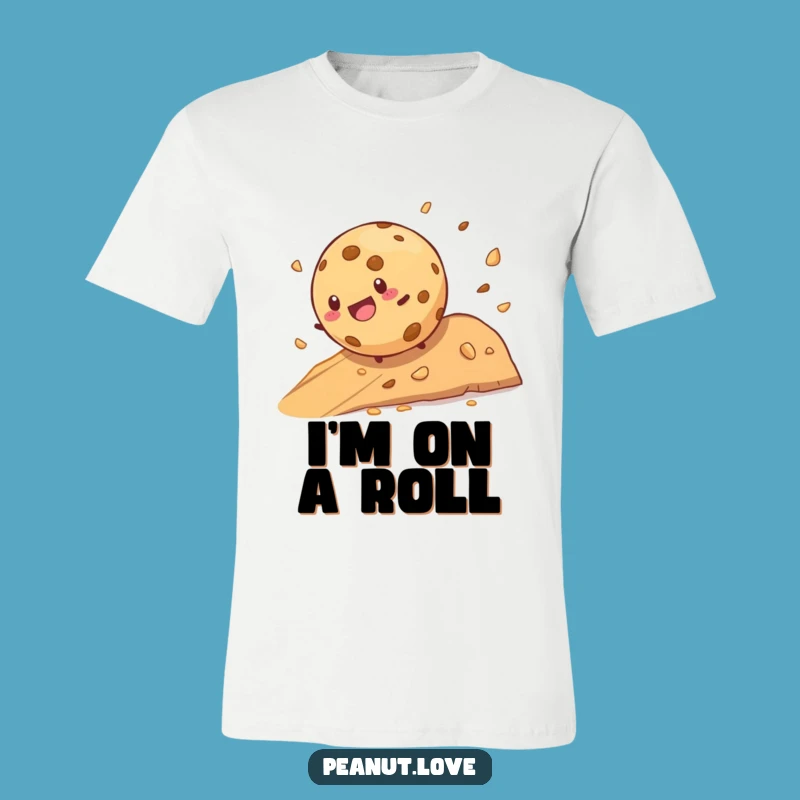 Funny Cookie Rolling Tee: Wear This Hilarious Treat on a Comfy T-Shirt