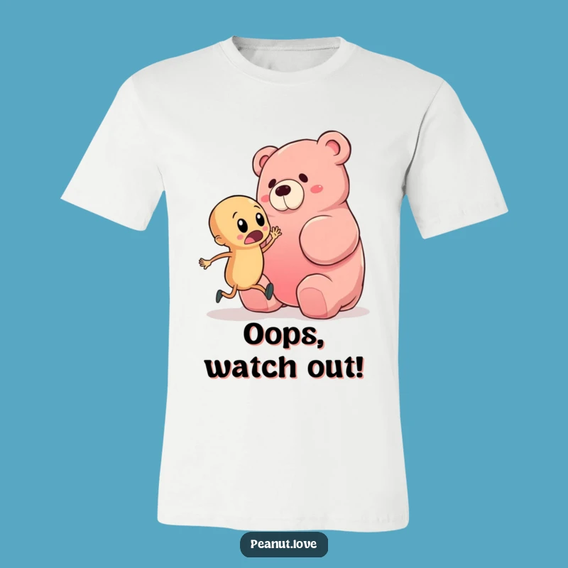 Funny Peanut Gummy Bear T-Shirt: Hilarious Tripping Design for a Good Laugh