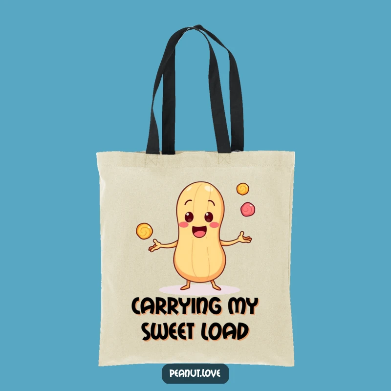 Sweet Style Funny Tote Bag - Peanut Candy Juggler