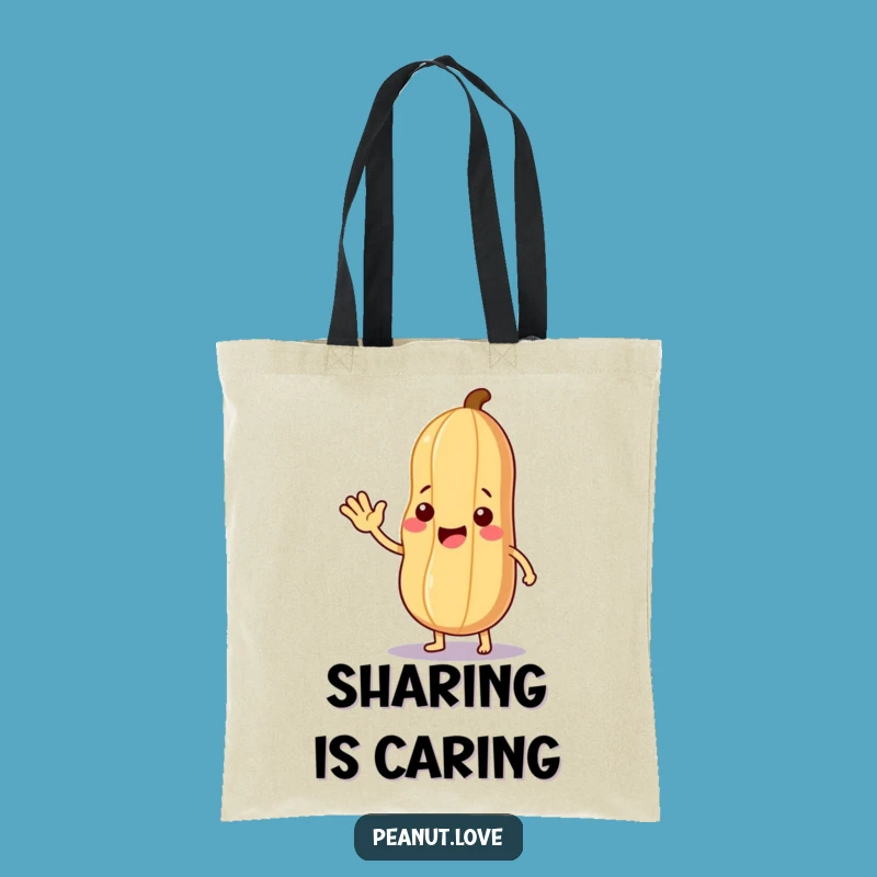 Funny Friendly Offering Tote Bag: Carry Kindness with Nutty Charm