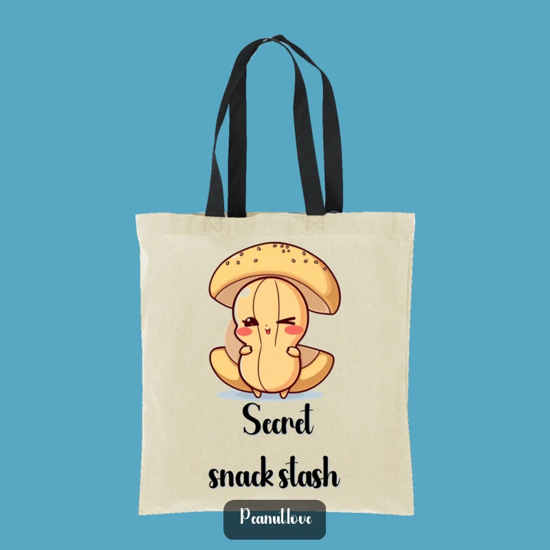 Funny Peanut Hide Tote Bag: Mischievous Snacks - The Ultimate Funny Gift for Shoppers!