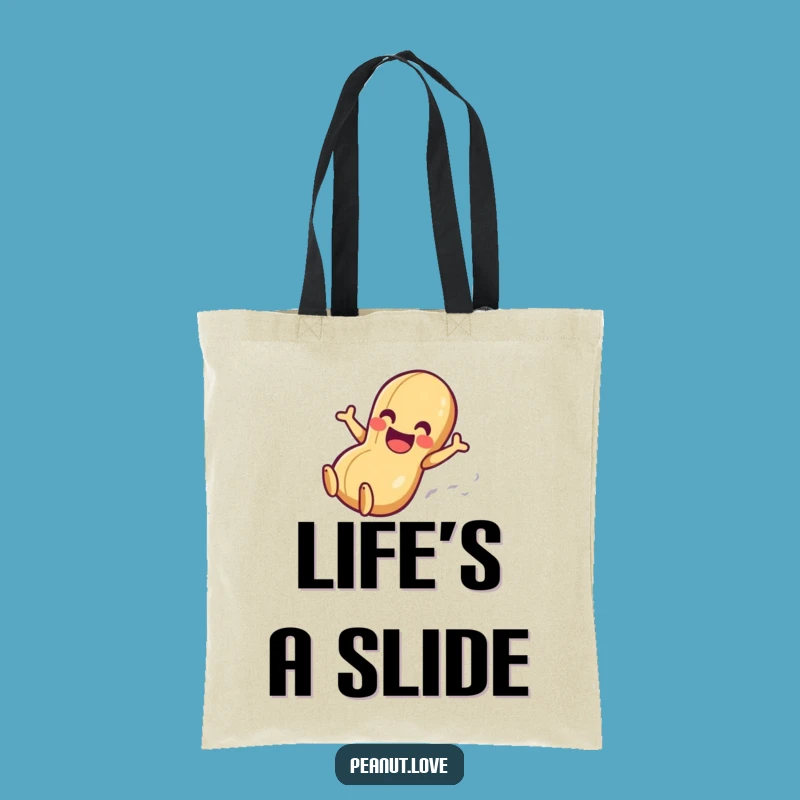 Funny Peanut Slider Tote Bag: Carry Your Style Smoothly