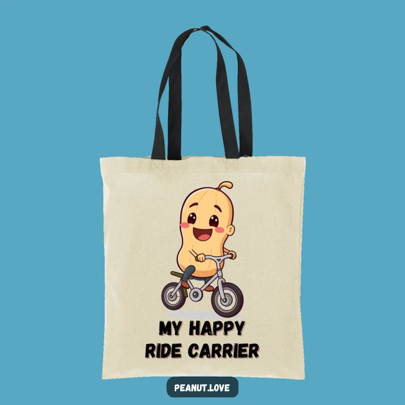 Funny Peanut Unicycle Tote Bag: Carry Your Grin and Balance in Style