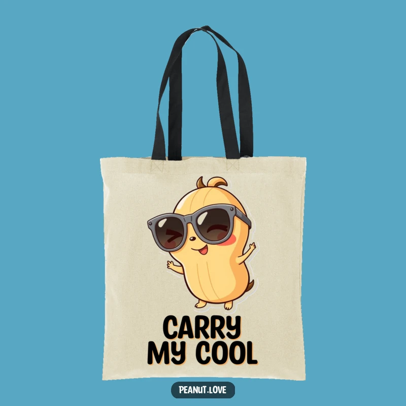 Funny Playful Peanut Tote Bag - Carry Your Cool: A Chic Funny Gift